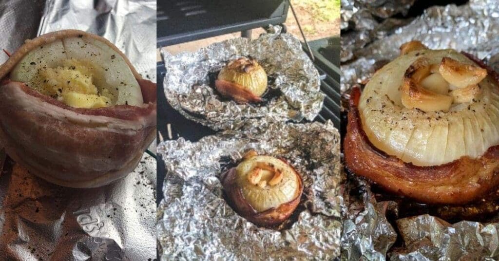 Whole RealSweet Vidalia Onions With Bacon & Roast Garlic