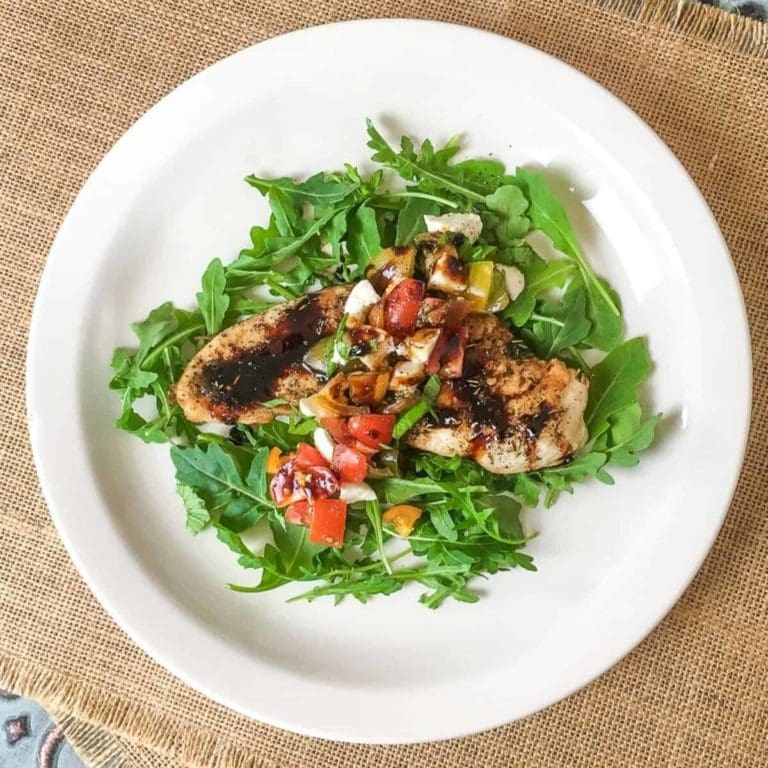 Chicken Caprese Recipe (with a Balsamic Glaze)