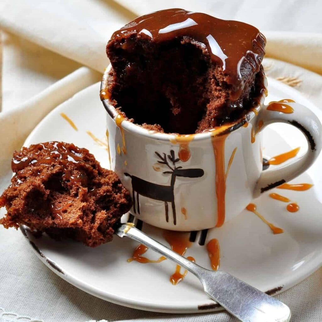 Keto Chocolate Mug Cake in the Microwave