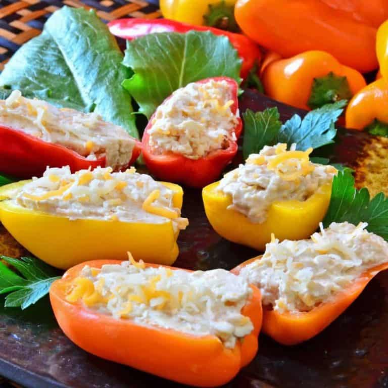 Cheesy Stuffed Mini Peppers