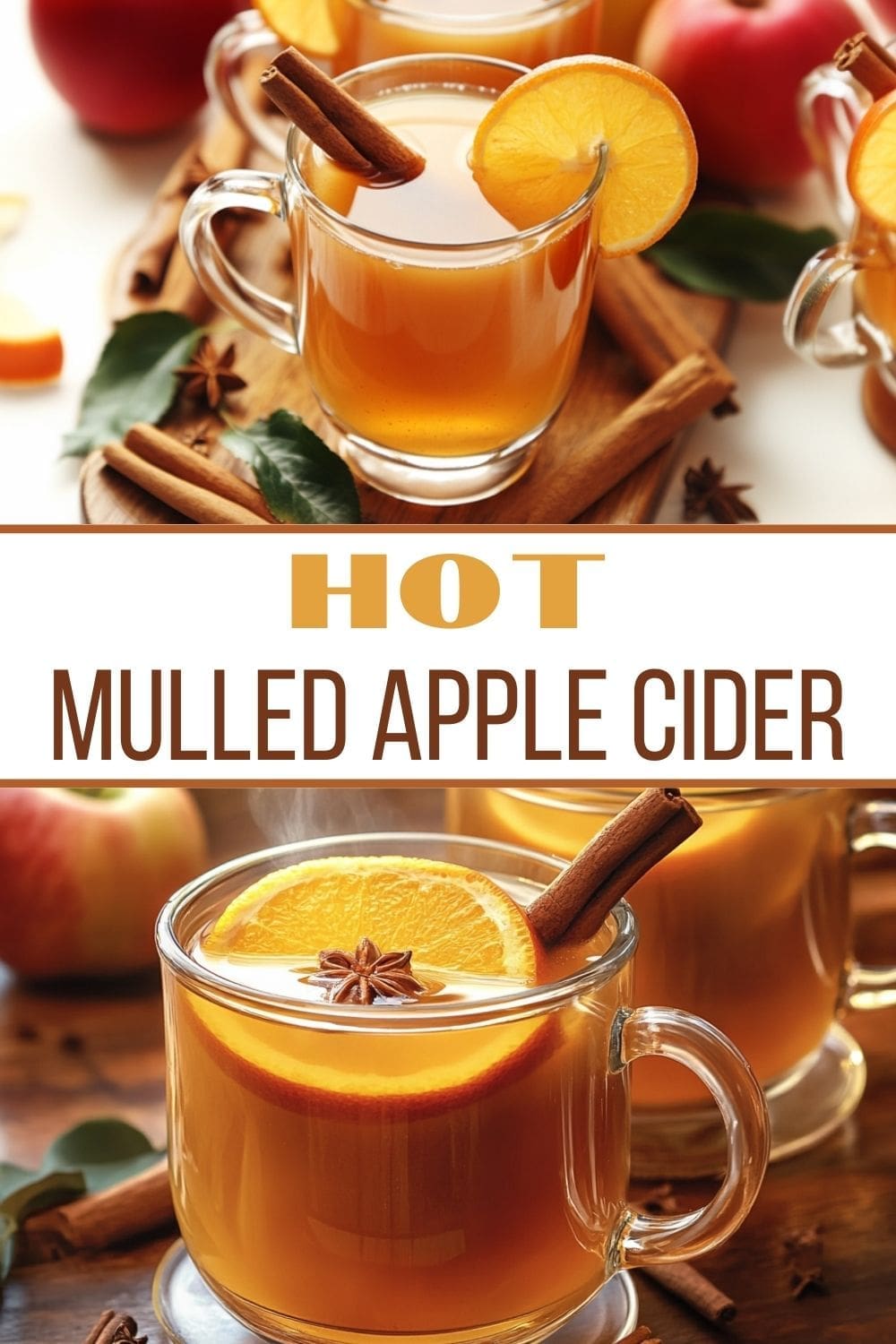 Warm and spiced hot mulled apple cider for fall gatherings