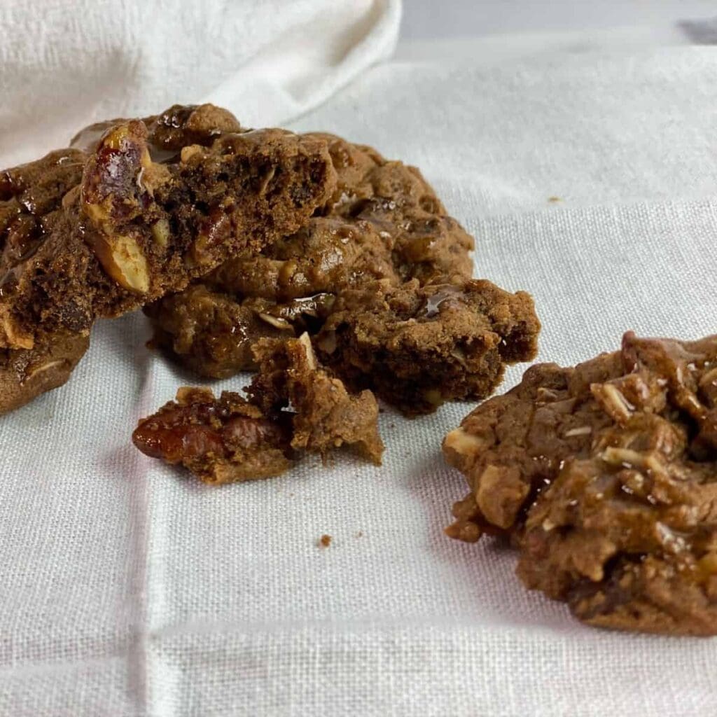 Chewy and Moist German Chocolate Cookies