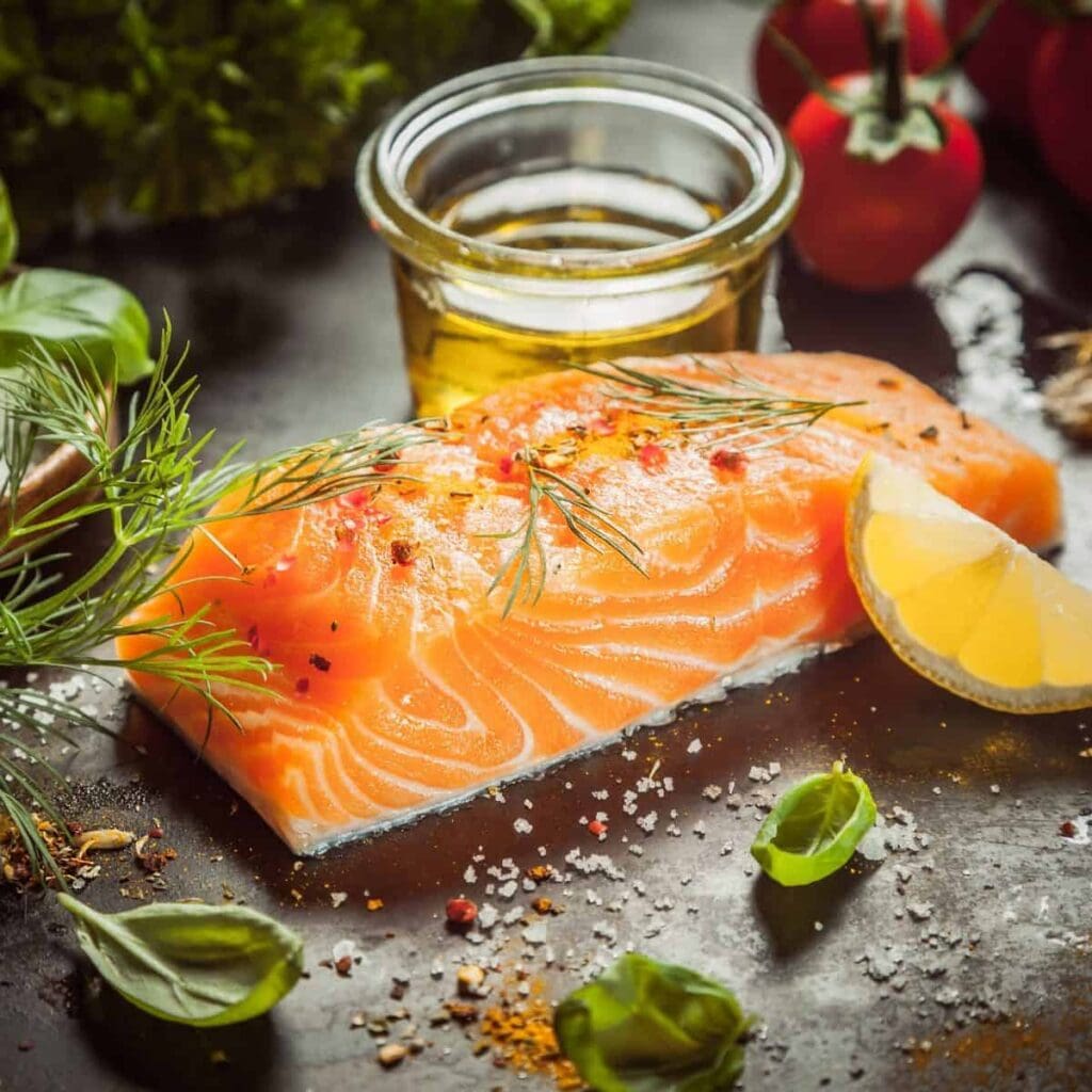How to Make Lemon and Dill Skillet Salmon with Herbed Salad
