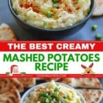 Creamy mashed potatoes recipe for Christmas dinner side dish