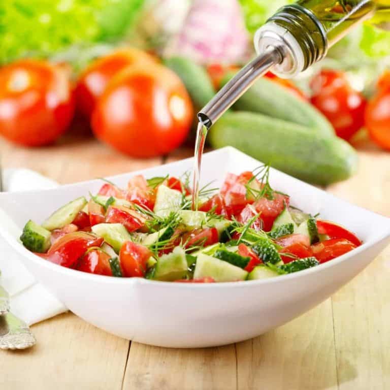 Simple Cucumber Tomato Salad With Basil & Dill