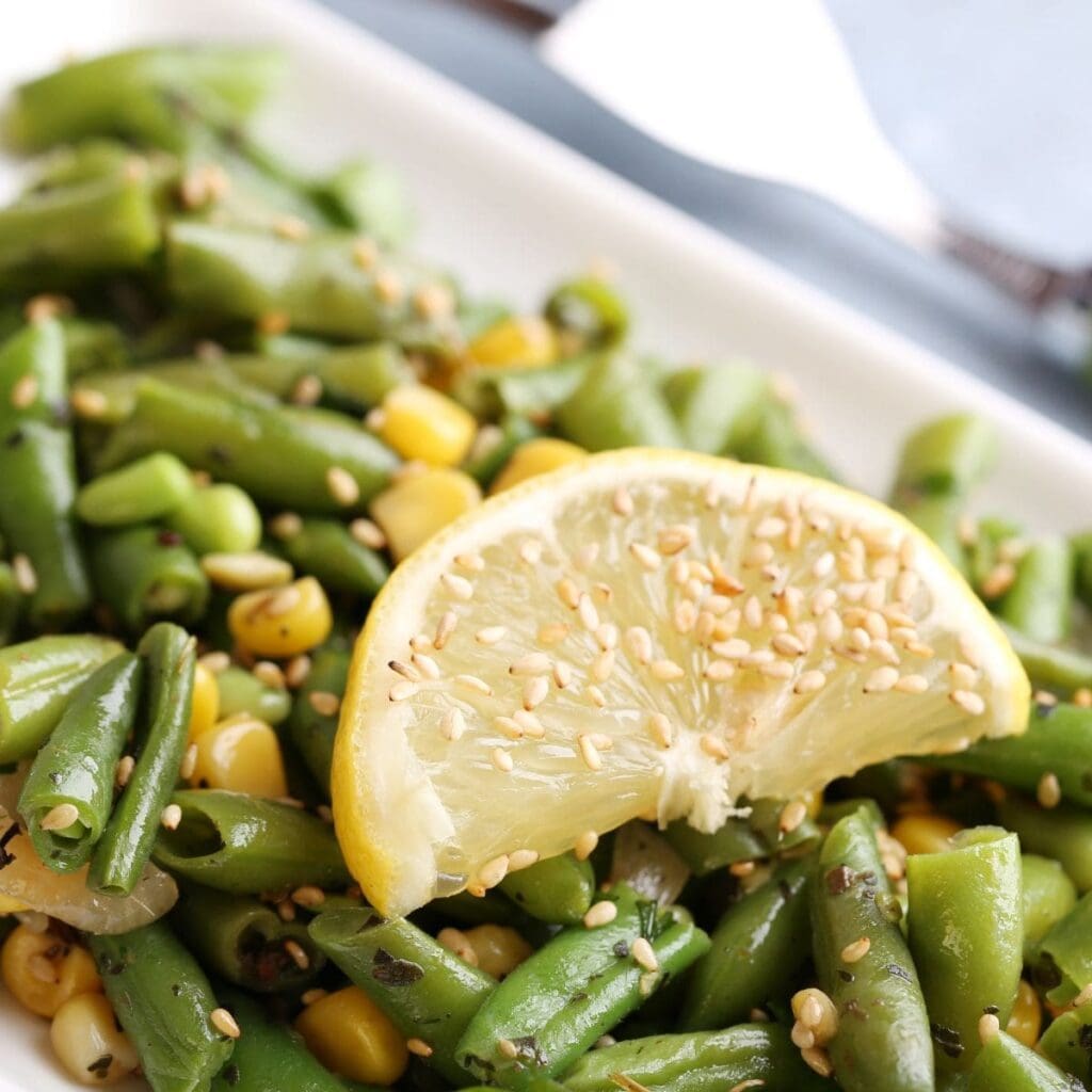 Steamed Green Beans with Lemon