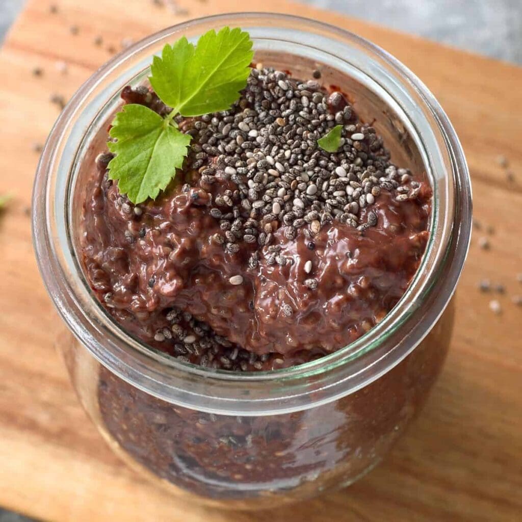 Chocolate Peanut Butter Chia Pudding