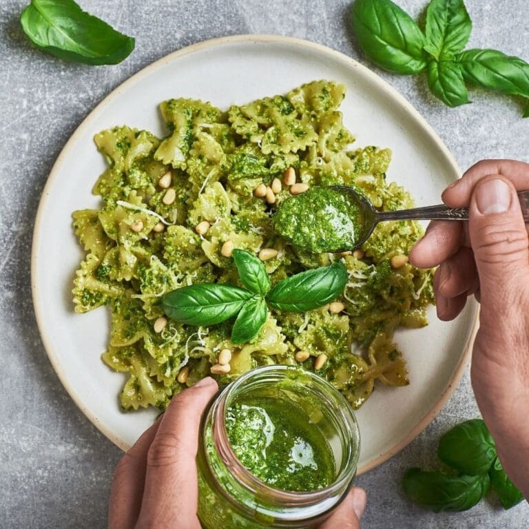 Super Delightful Spinach Basil Pesto