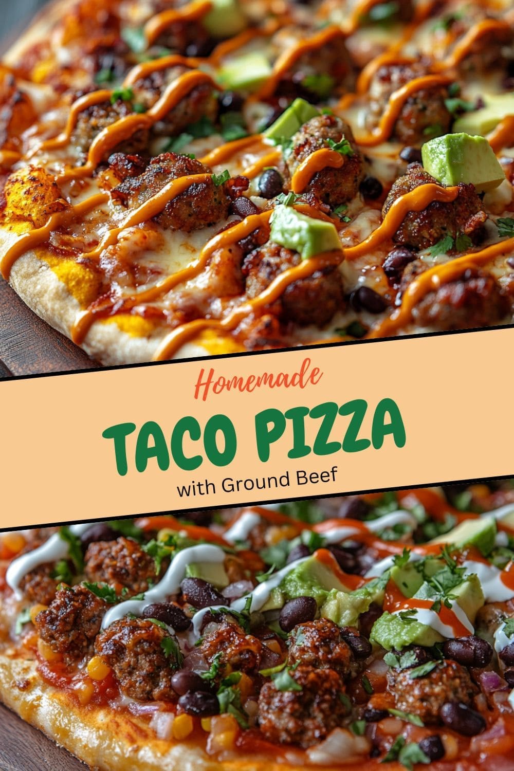 Easy taco pizza made with seasoned ground beef, fresh toppings, and melted cheese, served as a homemade dinner favorite.