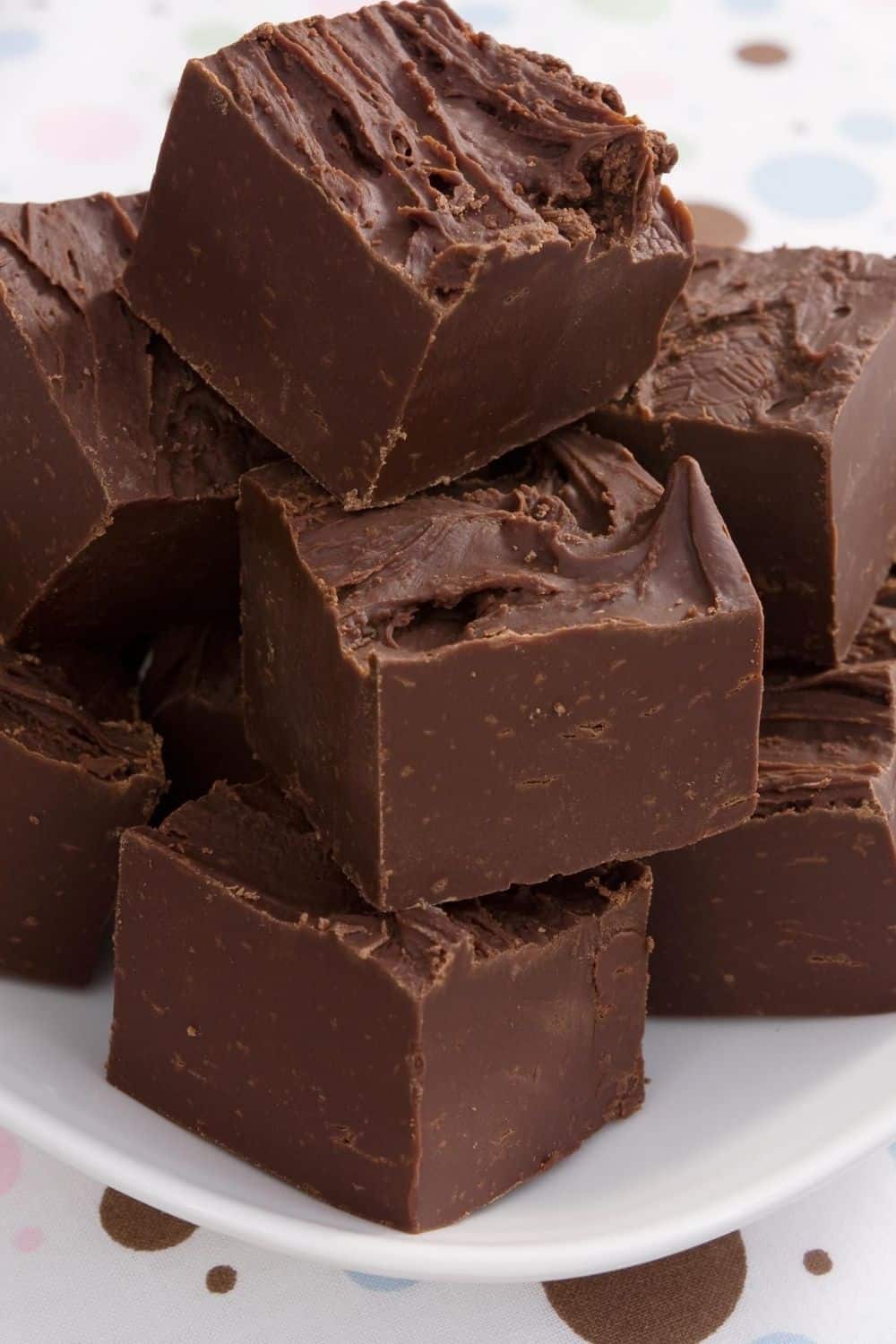 Stack of fudge piled up