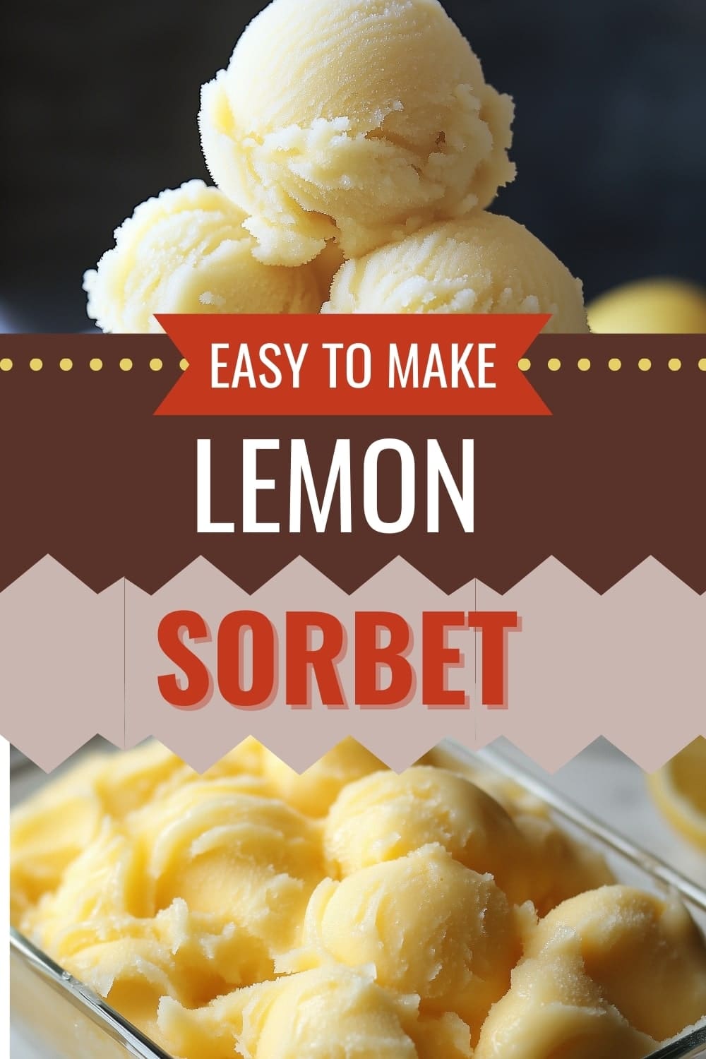 Easy Lemon Sorbet Recipe – No Ice Cream Maker Needed