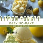 Meyer Lemon Sorbet – Sweet and Tart Homemade Treat