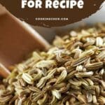 A close-up photo of a bowl filled with fennel seeds.