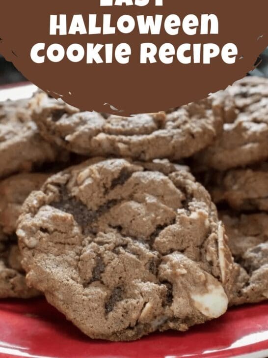 Chewy and Moist German Chocolate Cookies for Halloween