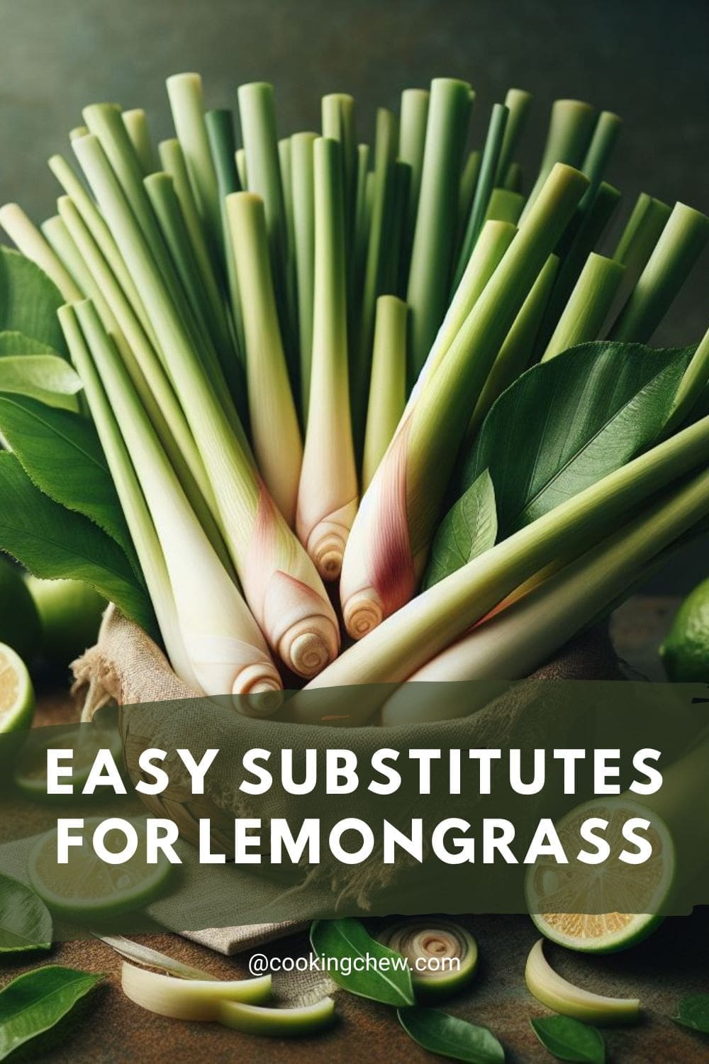 A bunch of lemongrass stalks stacked on top of each other on a table. 