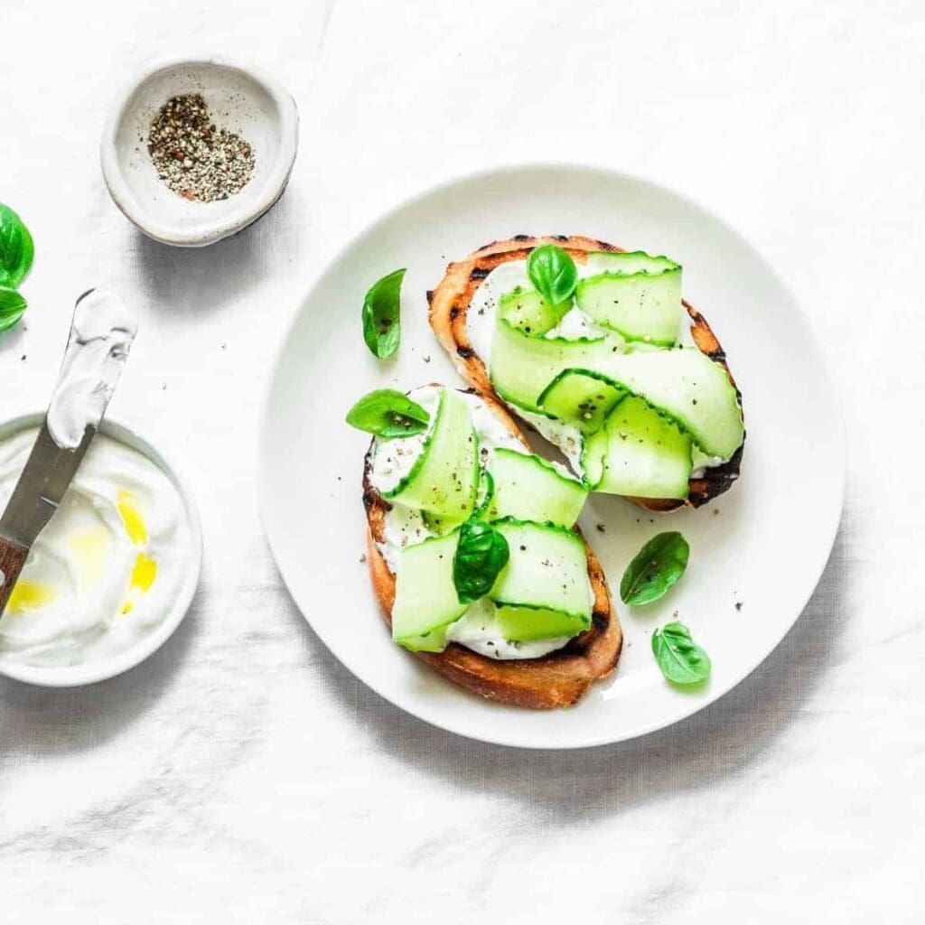 Open-Faced Cucumber Sandwiches Recipe