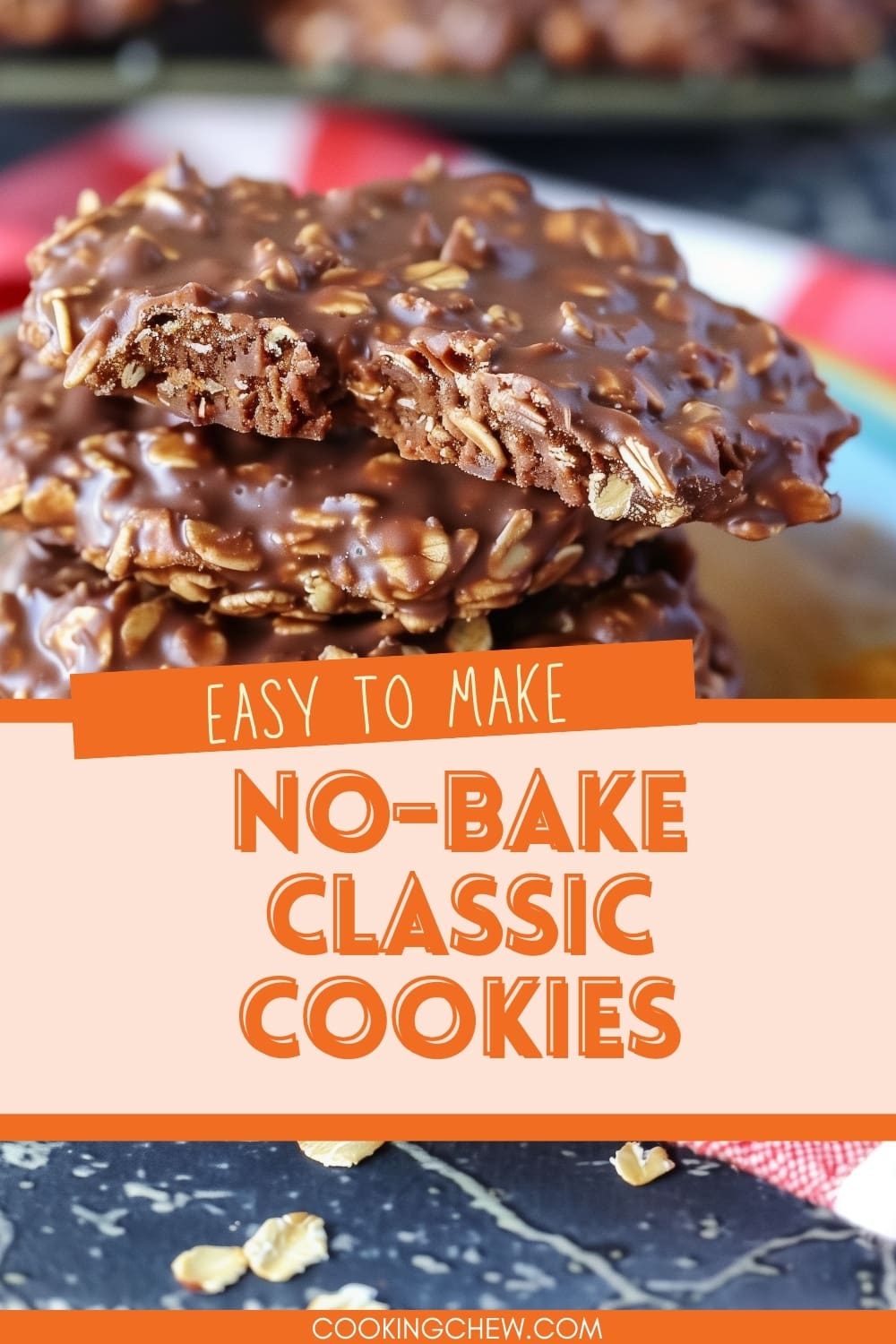 A batch of chocolate peanut butter no bake cookies, showcasing a delicious and easy-to-make sweet treat.