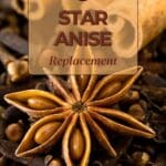 A close-up photo of a bowl of star anise and cinnamon sticks.