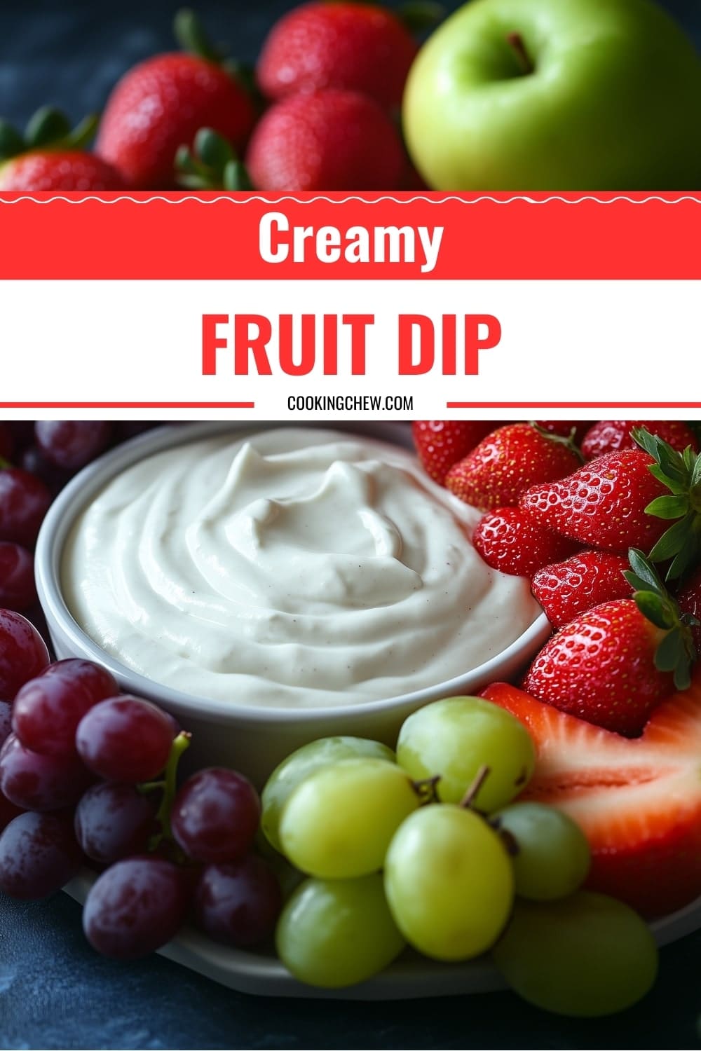 Creamy Fruit Dip Recipe with Cream Cheese