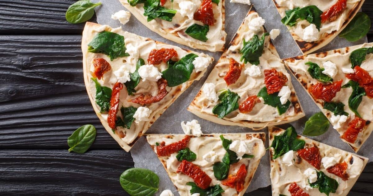 hummus on pizza