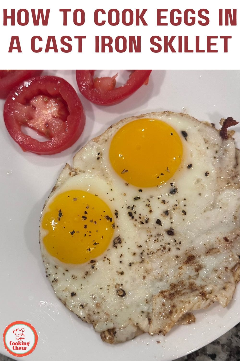 A perfectly cooked egg in a cast iron skillet, showcasing the ideal texture and golden yolk.