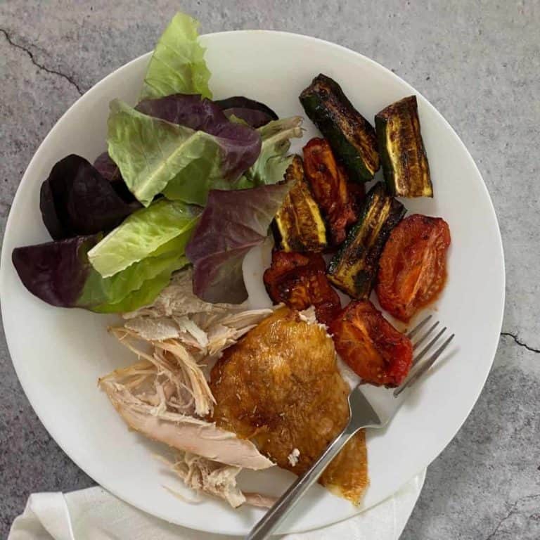 Roasted Zucchini With Tomatoes (Air Fryer Recipe)