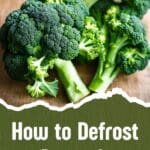 A close-up of fresh broccoli florets.