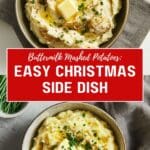 Buttermilk Mashed Potatoes: Easy Christmas Side Dish