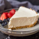 Perfectly Set No Bake Cheesecake Recipe
