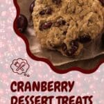 A plate of cranberry dessert cookies.