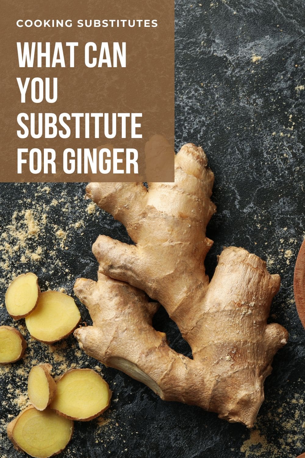 A close-up photo of a ginger on a table