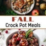 A collection of cozy crockpot recipes perfect for fall and winter dinners, featuring hearty meals and creamy dishes.