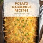 A photo of a healthy and refreshing hashbrown casserole.