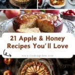 Delicious and easy apple and honey recipes, including sweet desserts and savory dishes perfect for autumn.