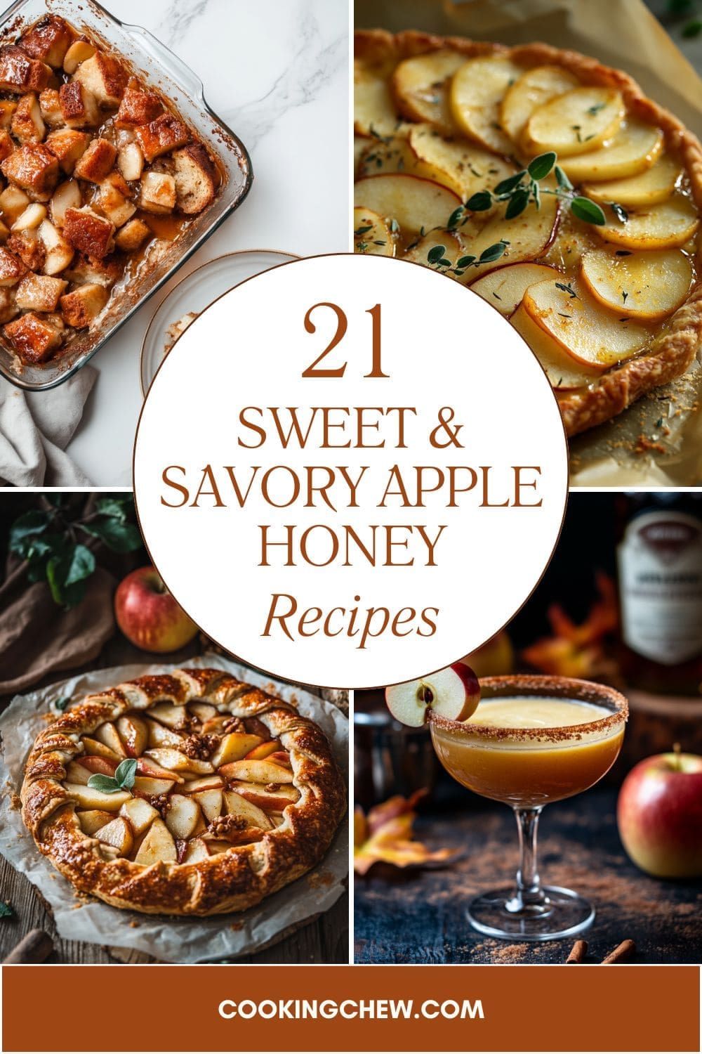21 easy apple and honey recipes, featuring sweet and savory ideas perfect for fall meals and desserts.