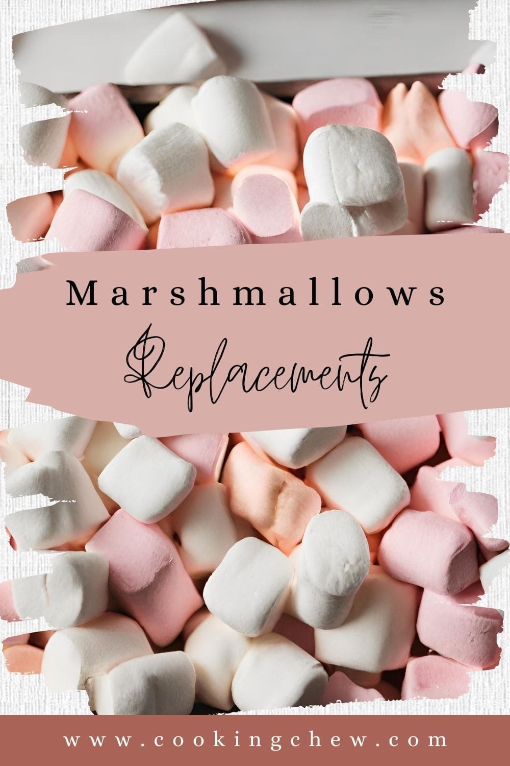 A close-up photo of a pile of pink and white marshmallows.