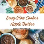 Delicious homemade apple butter recipe using apple sauce, perfect for fall meals and treats.