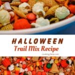 Quick and easy Halloween trail mix recipe perfect for parties