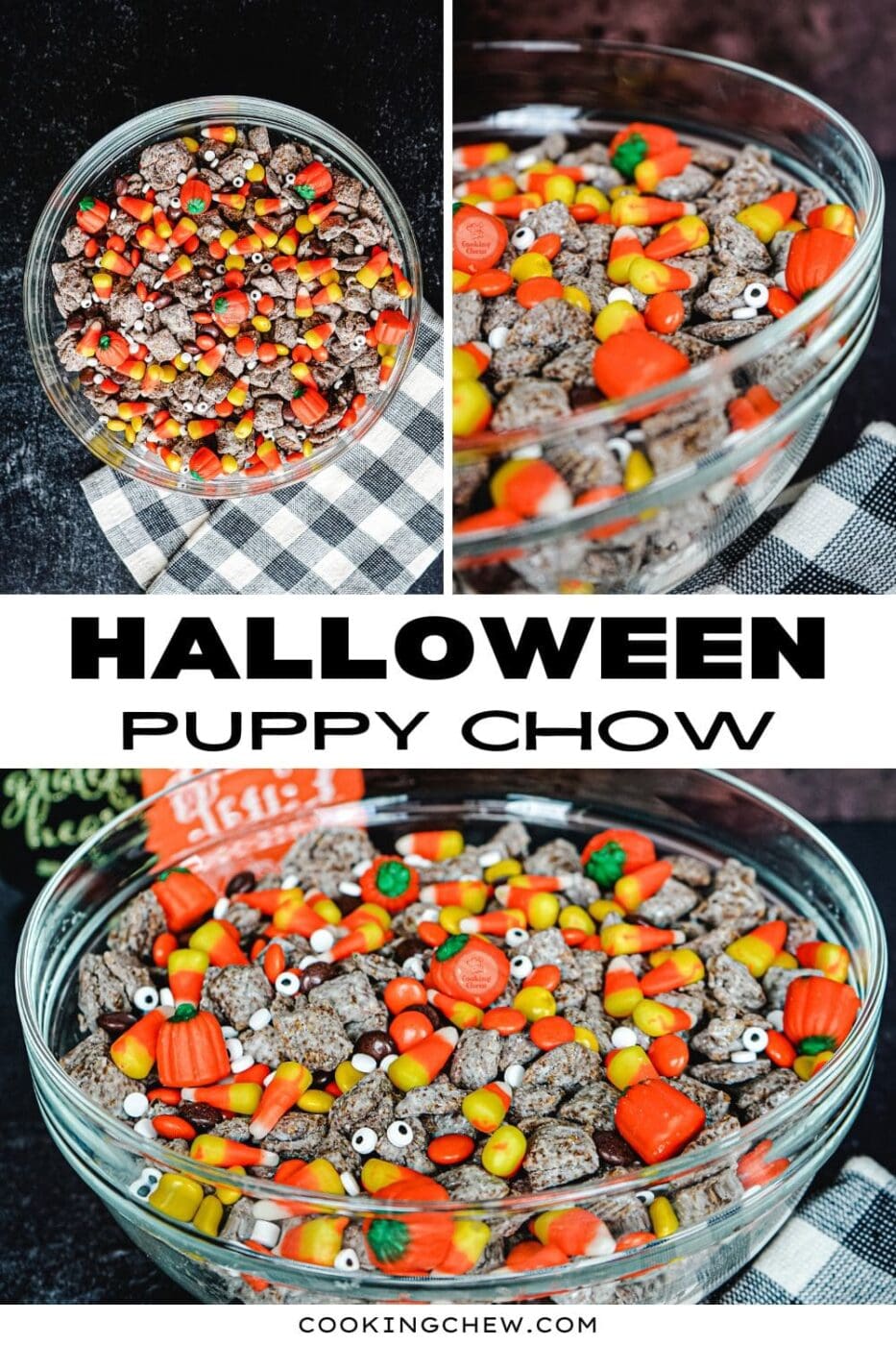 Spooky Halloween Puppy Chow Chex Mix Recipe for a Festive Party Snack