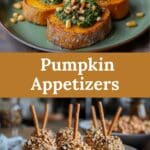 Savory pumpkin appetizers for fall and Thanksgiving parties