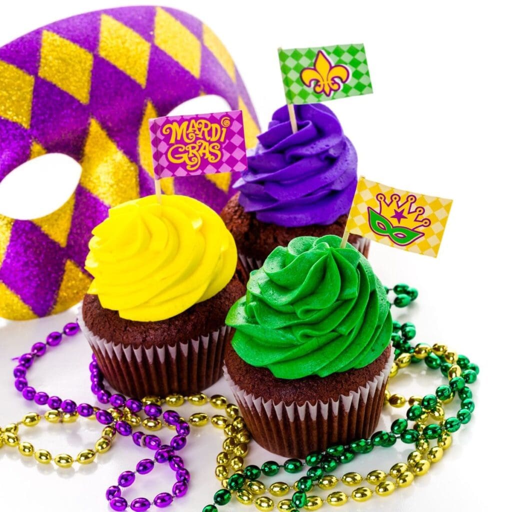Colorful & Fun Mardi Gras Desserts