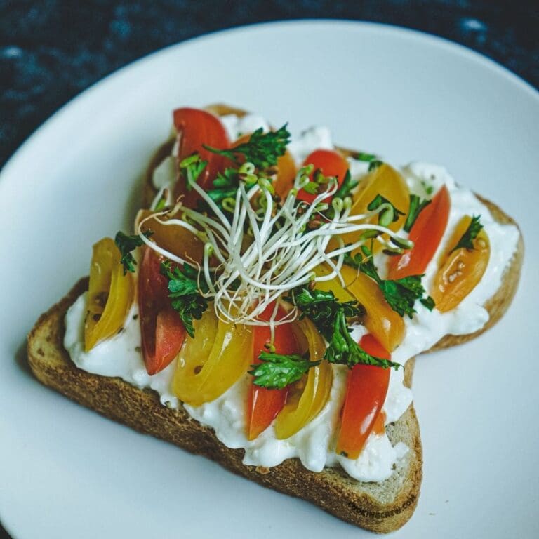 Savory Cottage Cheese Toast Recipe | Easy, Filling Snack Idea