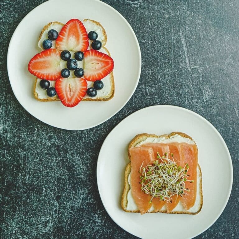 Cream Cheese Toast + Tips & Topping Ideas
