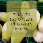 A close-up photo of a Korean radish.