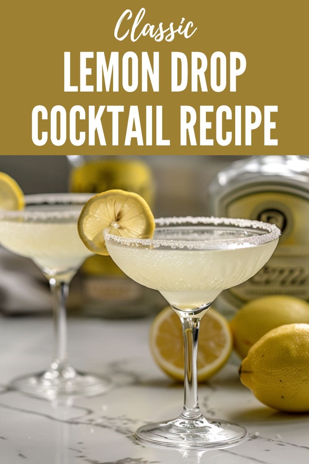 A classic lemon drop cocktail recipe with a twist.