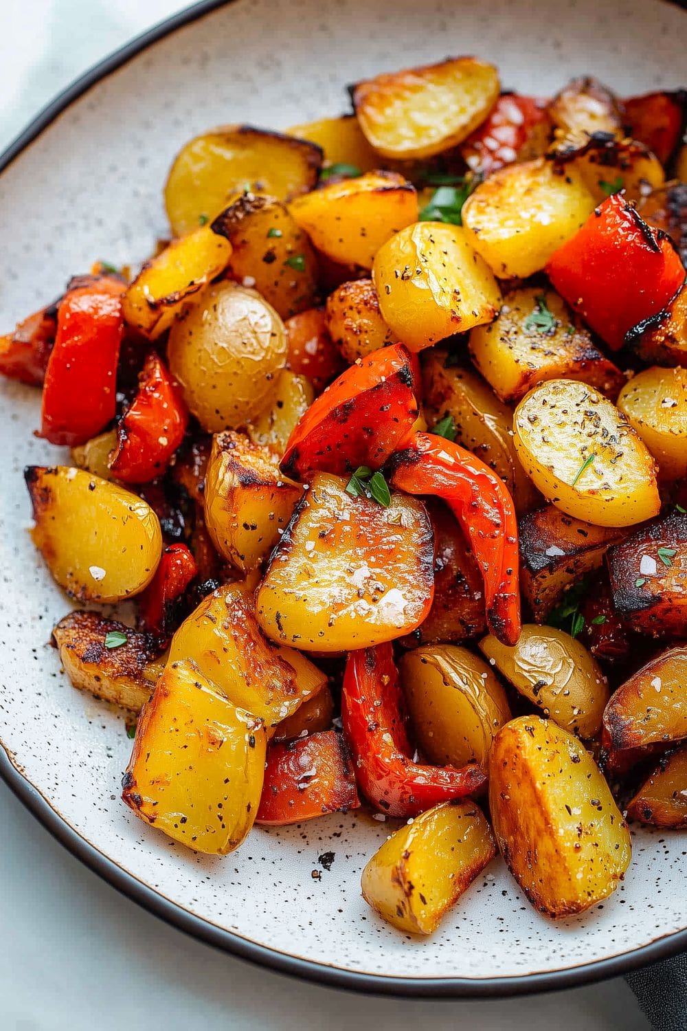 Perfectly Roasted Bell Peppers and Potatoes Recipe for a Quick Meal