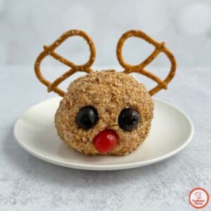 Christmas Reindeer Cheese Ball – Holiday Party Appetizer
