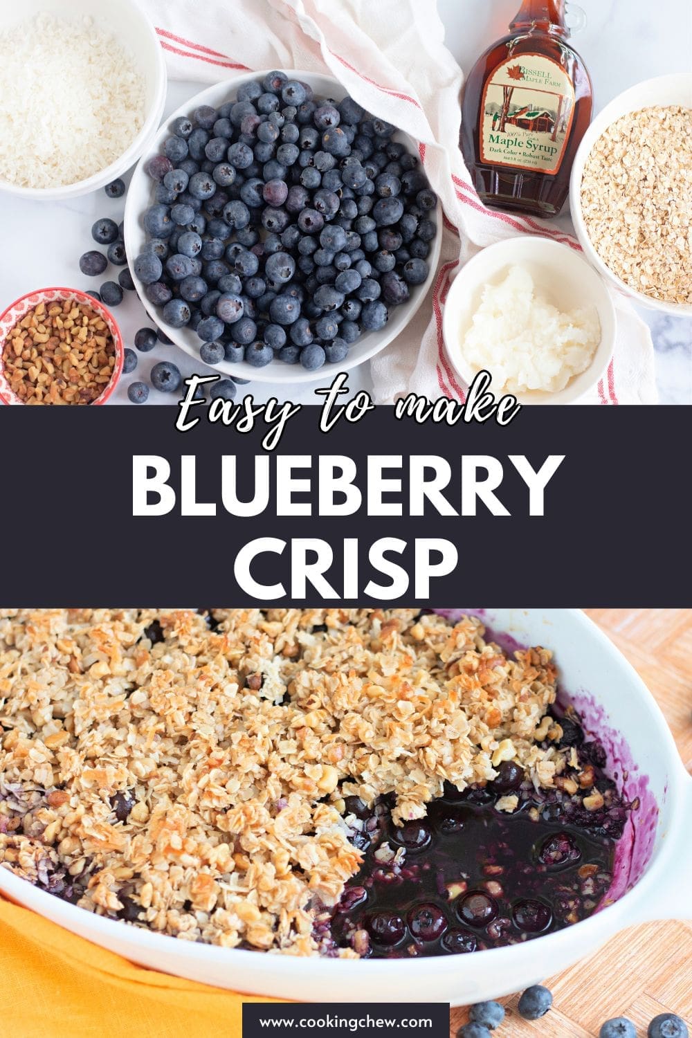 Easy Blueberry Crisp Recipe with Crunchy Topping