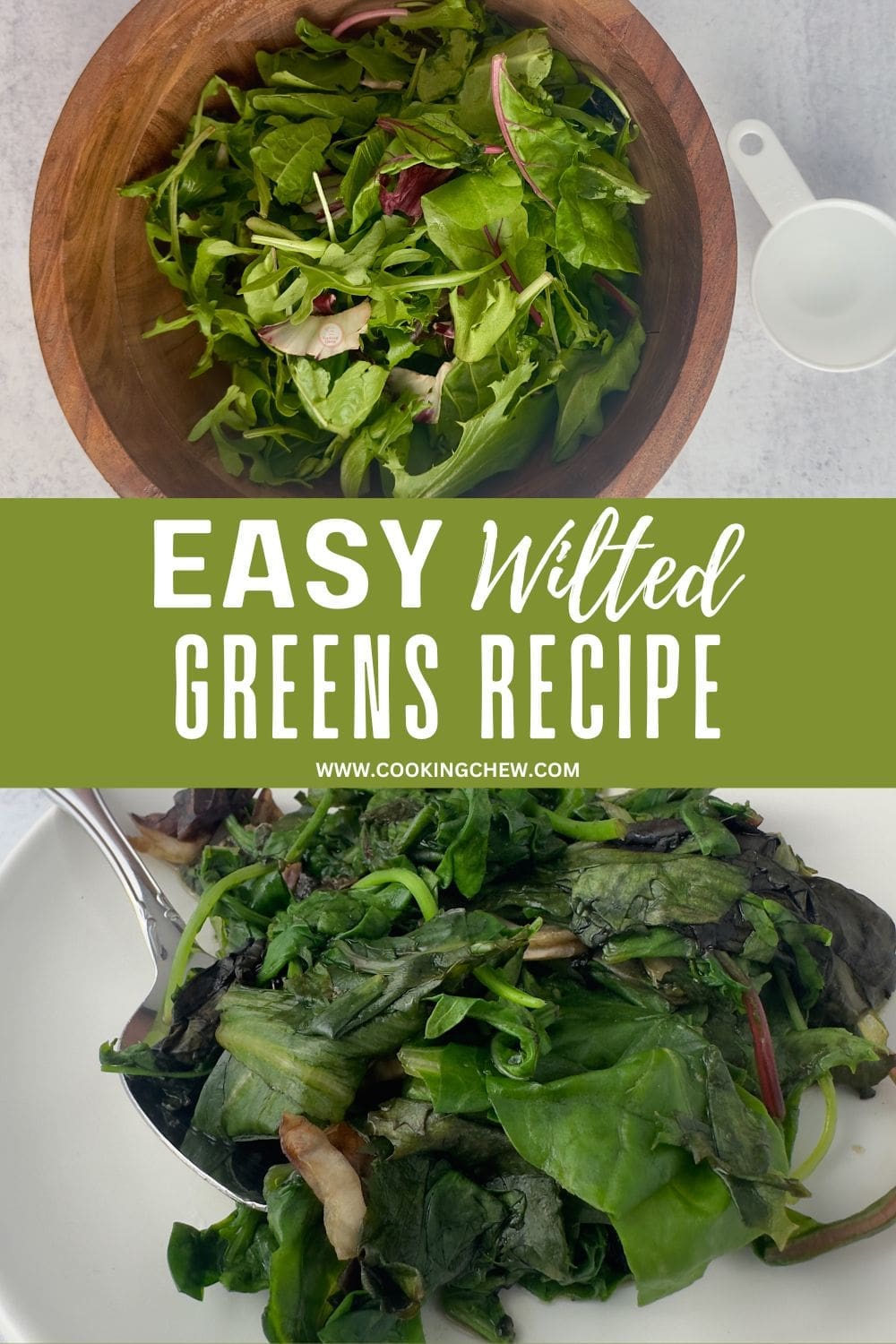 Saut&eacute;ed mixed greens with Swiss chard, a healthy and flavorful vegetable side dish.