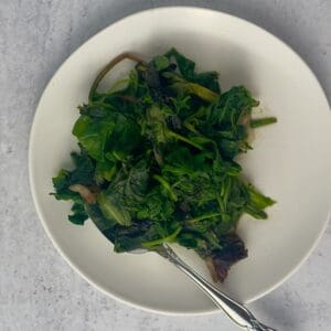A nutritious saut&eacute;ed mixed greens dish, perfect for any healthy meal.